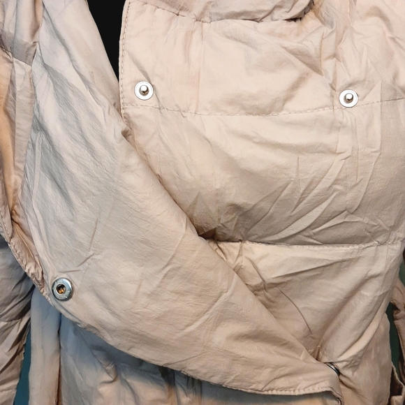 🅱️🅾️G🅾️ White duck down 90% long jacket with hood - Picture 7 of 9